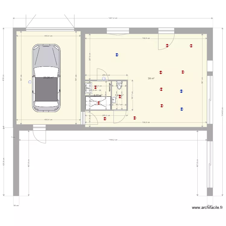 rch 25 bis  futur 3 bureau. Plan de 