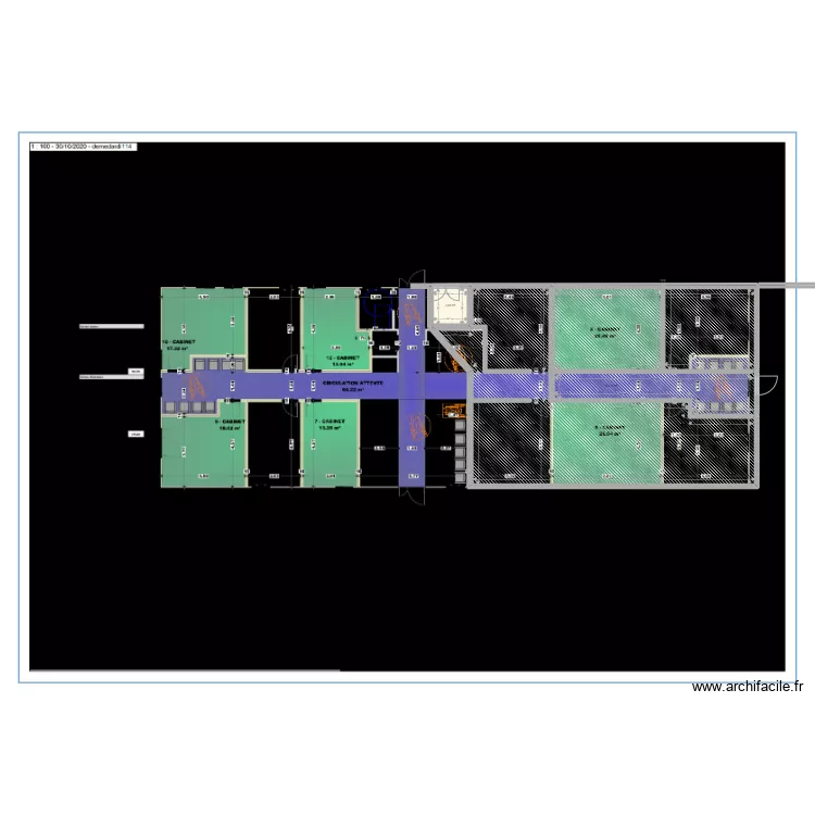 moitié maison medicale droite. Plan de moitié maison medicale droite. Plan de