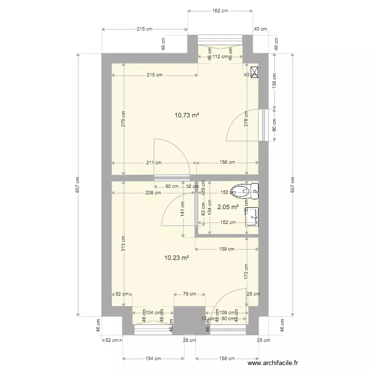 appartement champagne sur oise 5. Plan de 