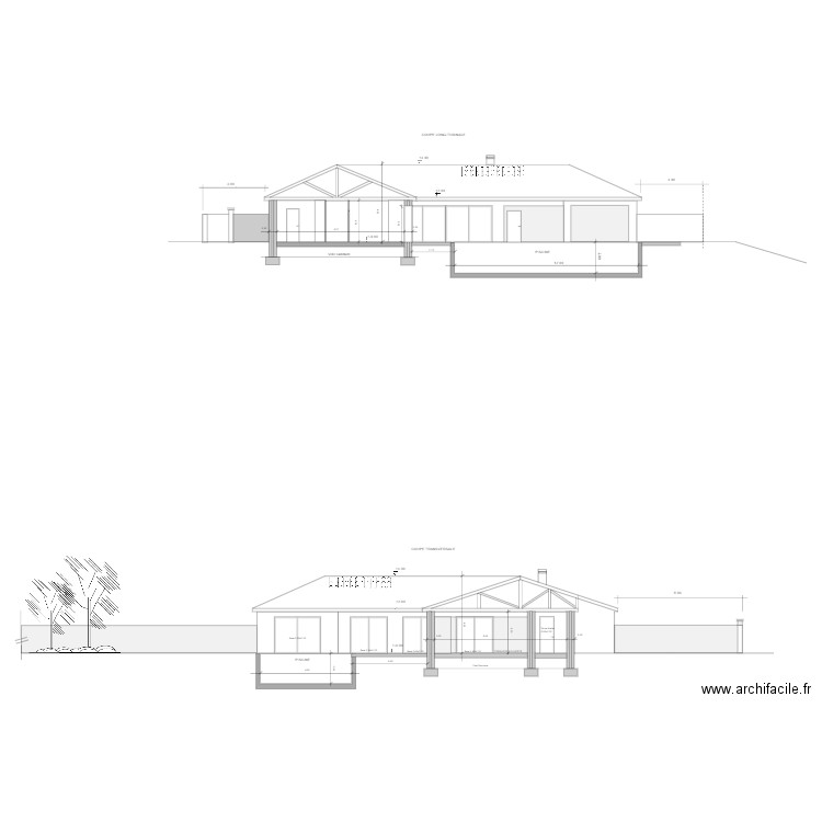 PLAN DE coupes JB M PC. Plan de 0 pièce et 0 m2