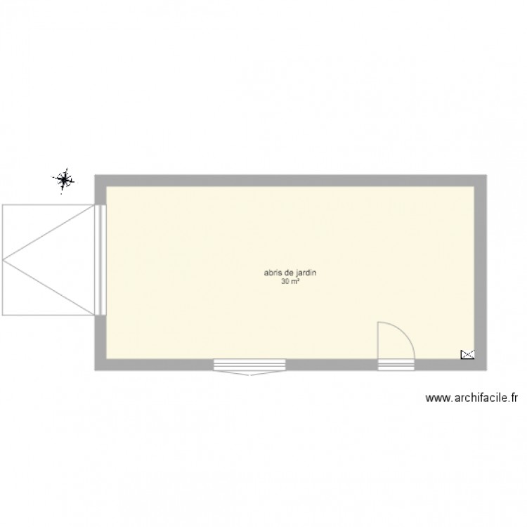abris de jardin. Plan de 0 pièce et 0 m2