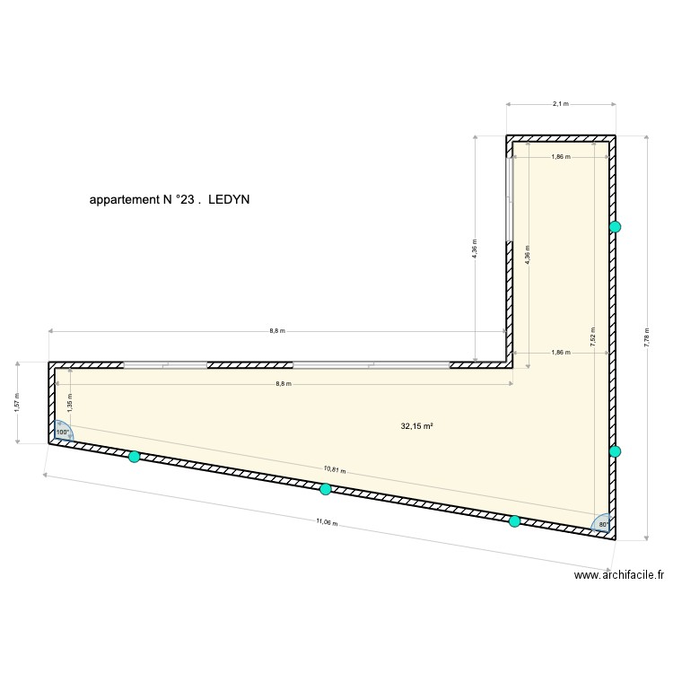 ledyn les promeneurs. Plan de 0 pièce et 0 m2