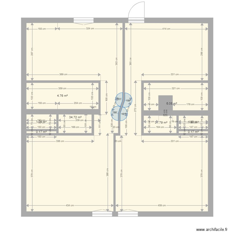RP2 2ieme étage après Démolition. Plan de 0 pièce et 0 m2
