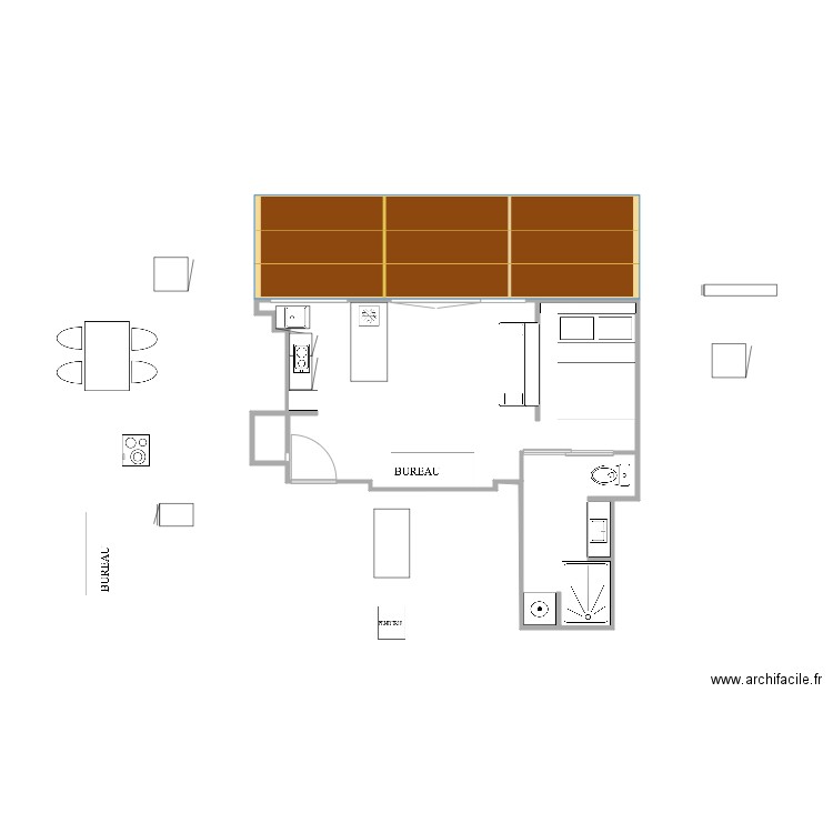 Lourmel Studio V2. Plan de 0 pièce et 0 m2