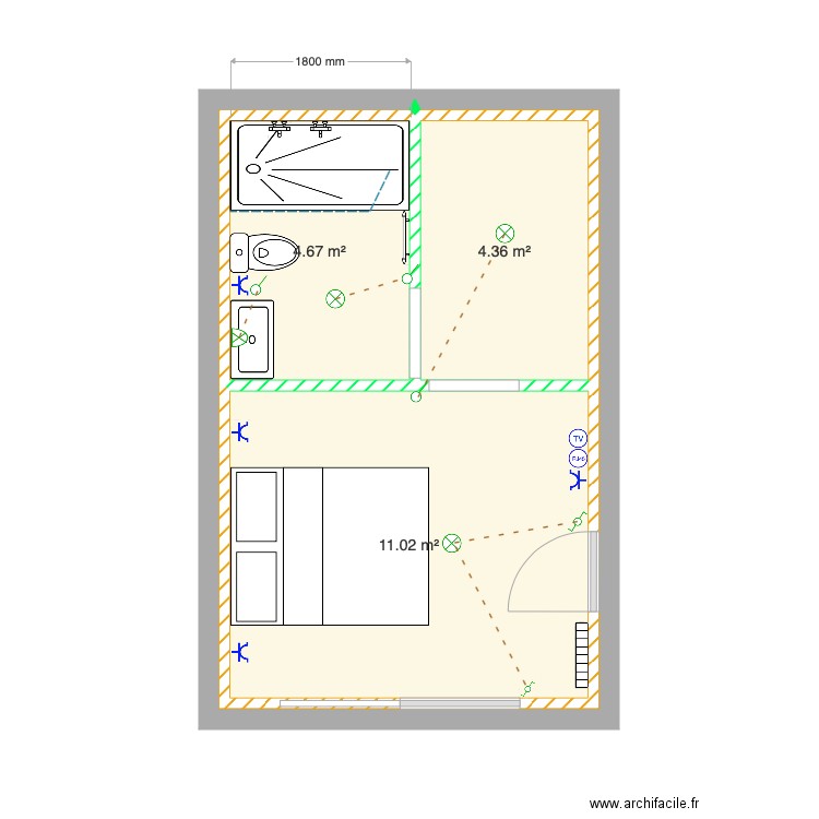 nage. Plan de 0 pièce et 0 m2