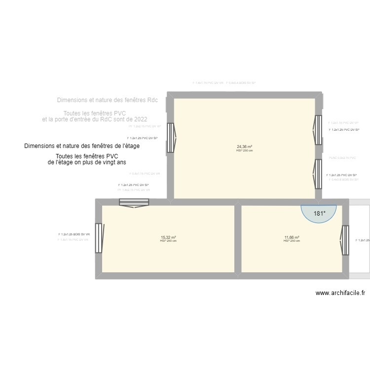 ML23016039 DUPONCHELLE. Plan de 6 pièces et 106 m2