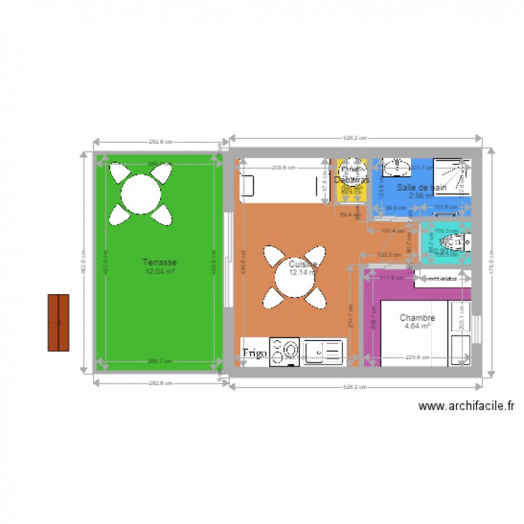 Chalet GreenCottages 1 chambre 2027m2. Plan de 0 pièce et 0 m2