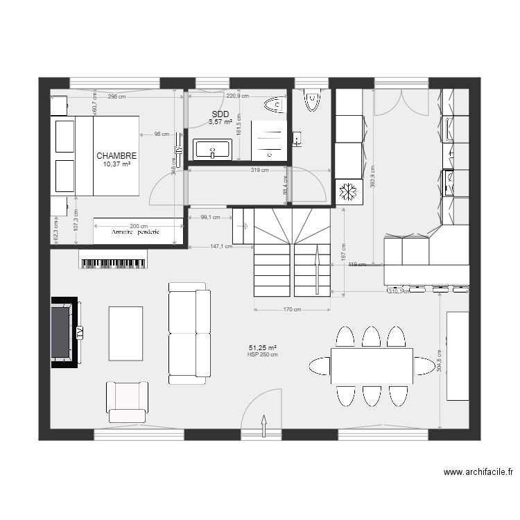 PLAN PROJET RDC ST GENEVIEVE V1. Plan de 0 pièce et 0 m2