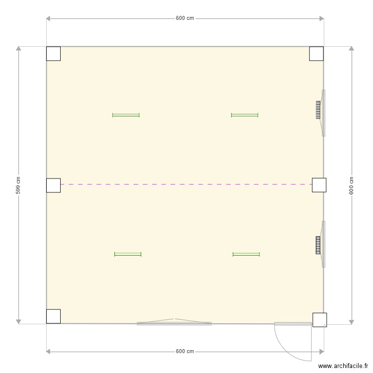 B Construct 2 600cm x 600cm. Plan de 0 pièce et 0 m2