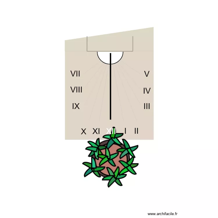 CADRAN SOLAIRE 01. Plan de 