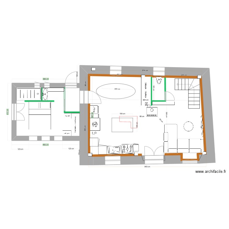 RDChaussée  BONNES CÖTES AU18/03. Plan de 0 pièce et 0 m2