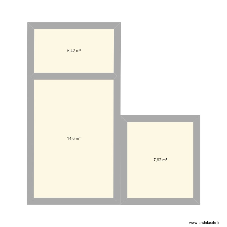 BOXES. Plan de 3 pièces et 28 m2