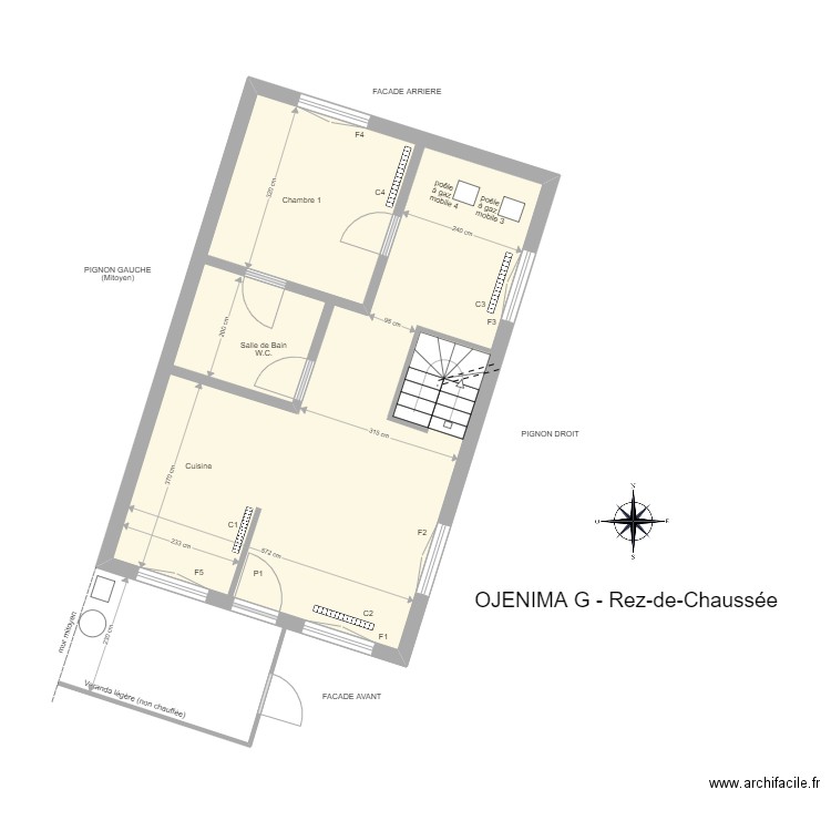 OJENIMA G. - Rez-de-Chaussée. Plan de 0 pièce et 0 m2