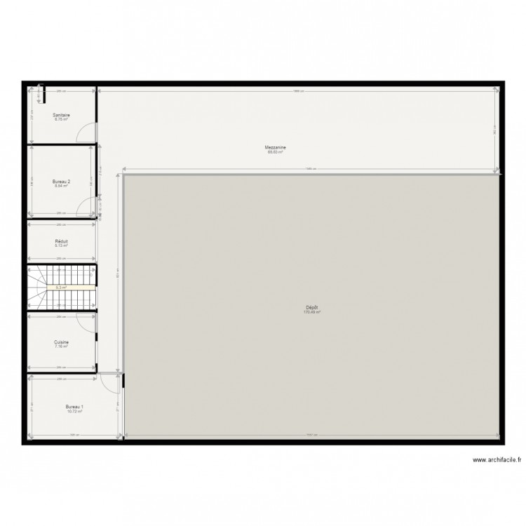 Pechbonnieu étage. Plan de 0 pièce et 0 m2