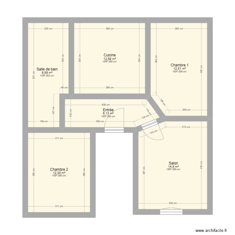 claude. Plan de 0 pièce et 0 m2