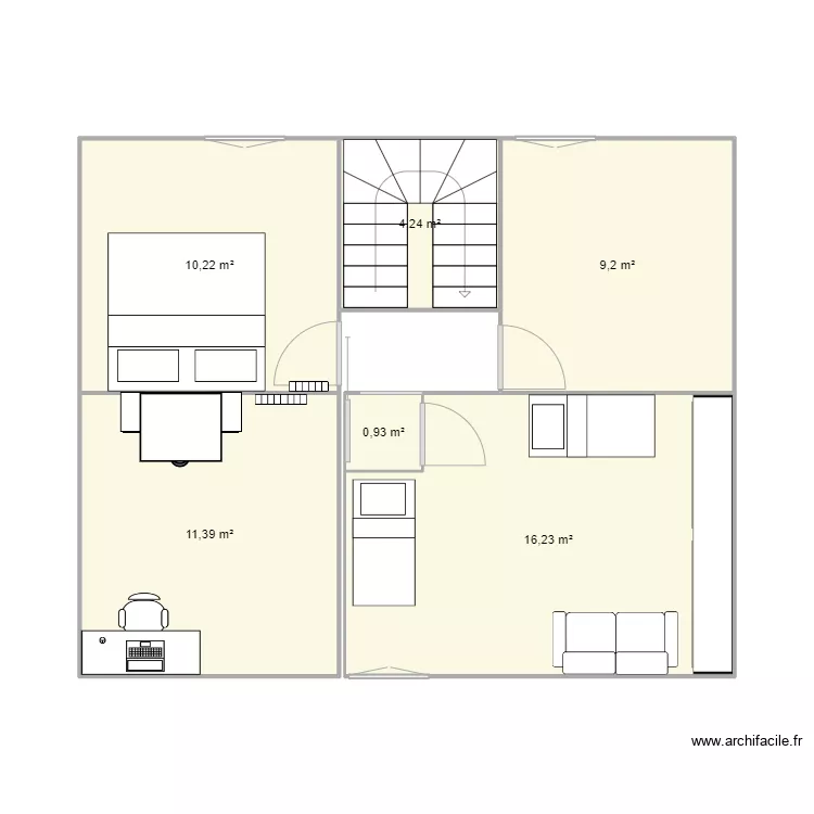 Etage avant. Plan de Etage avant. Plan de
