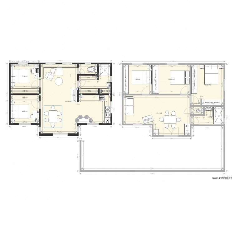 Maison dar es lam. Plan de 0 pièce et 0 m2