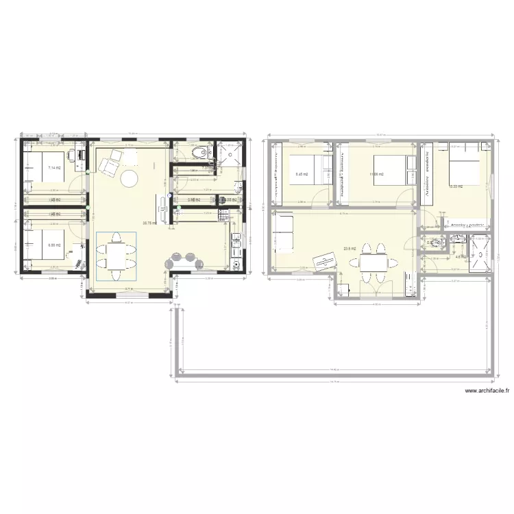 Maison dar es lam. Plan de 