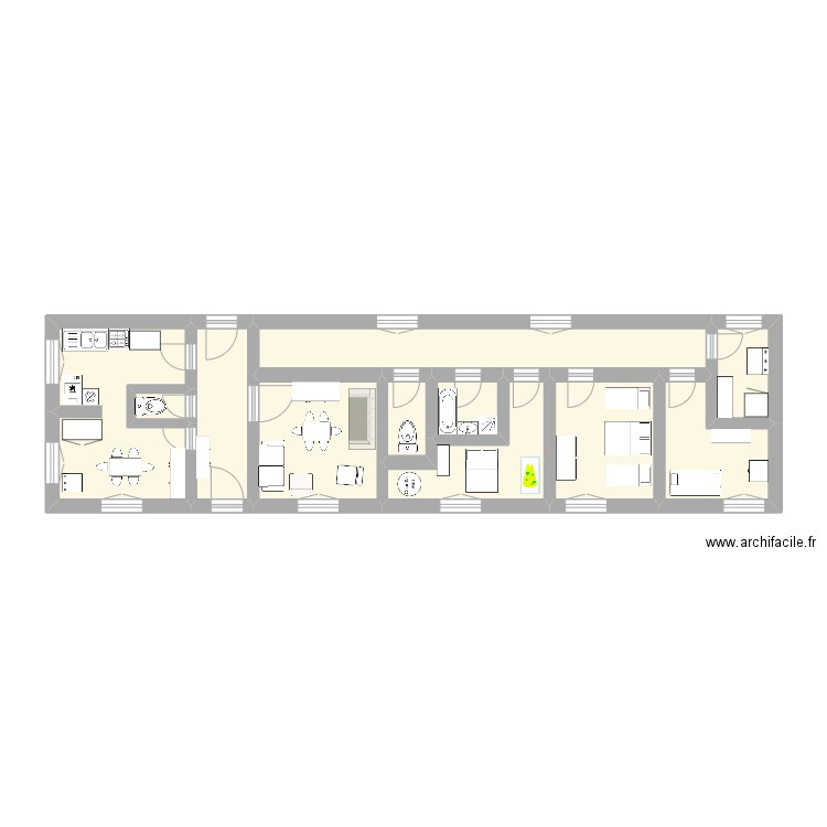 ST LEGER-LES-DOMART. Plan de 11 pièces et 38 m2