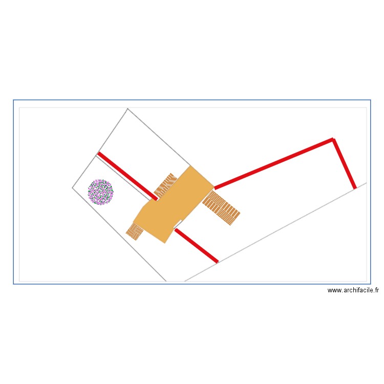 separation des terrains cadastre. Plan de 0 pièce et 0 m2