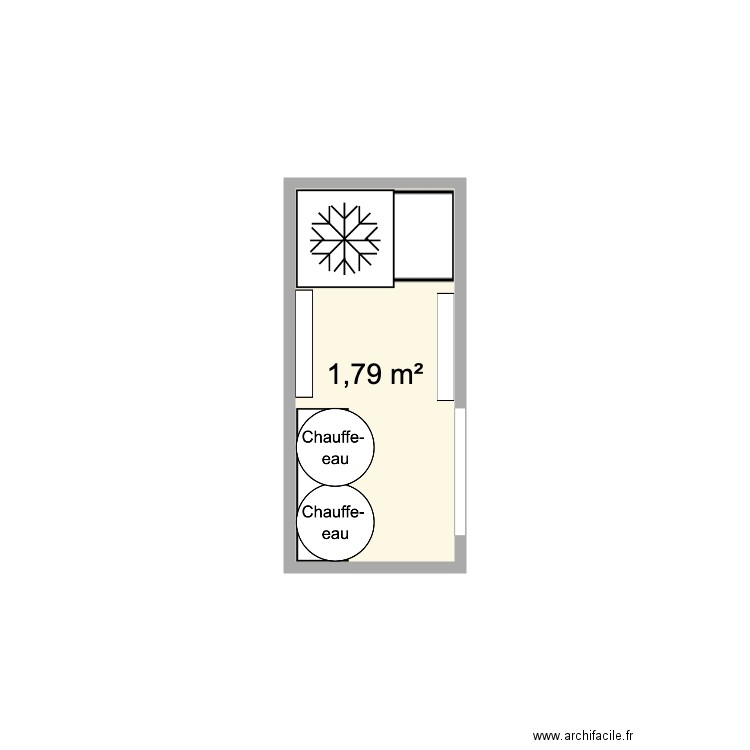 buanderie. Plan de 0 pièce et 0 m2