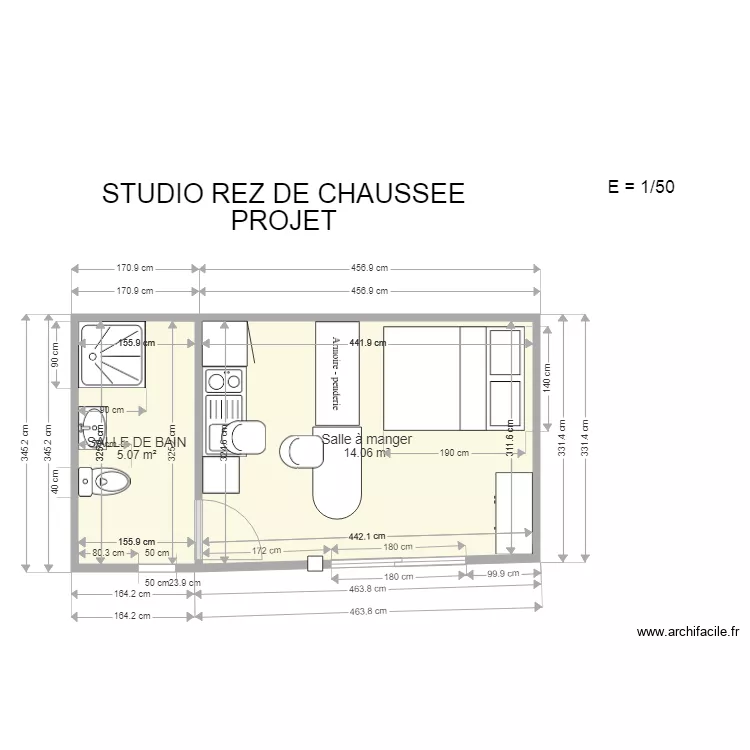 STUDIO. Plan de STUDIO. Plan de