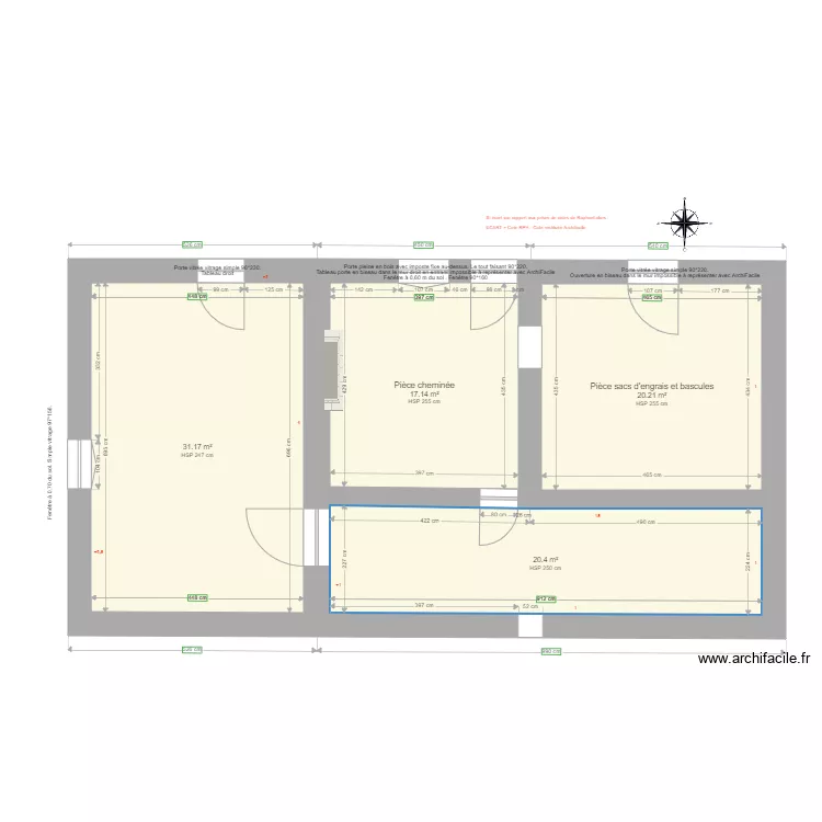 20201117 MAISON DE FERME Existant. Plan de 20201117 MAISON DE FERME Existant. Plan de