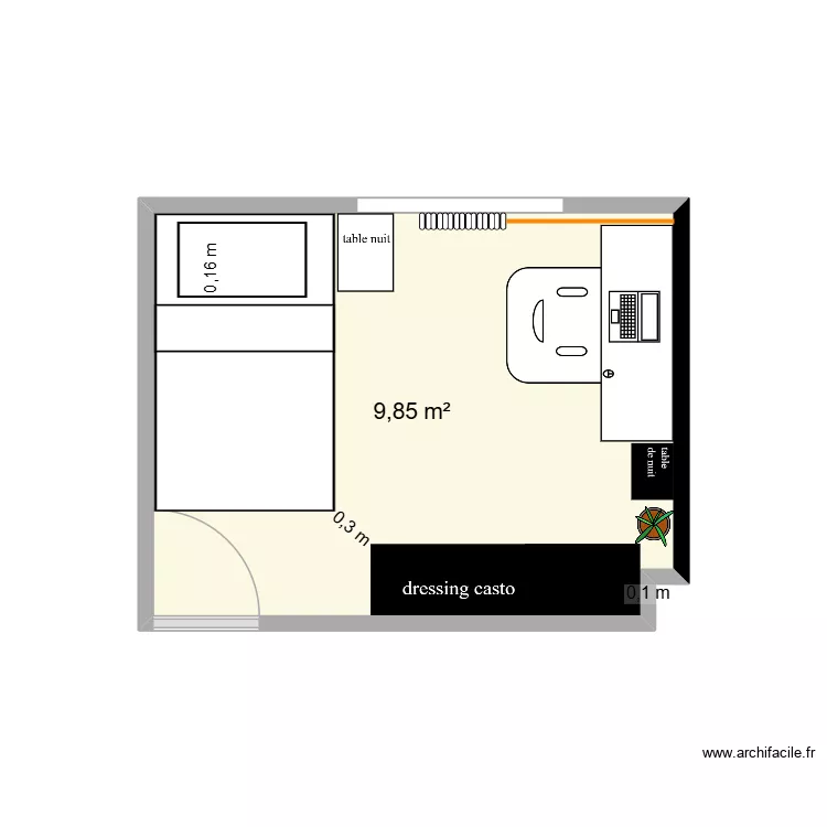 chambre Nono. Plan de 1 et 10 m² chambre Nono. Plan de 1 et 10 m²