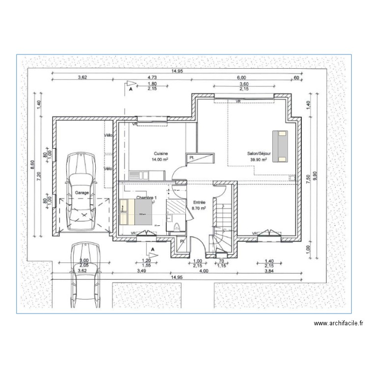 SdE RdC. Plan de 0 pièce et 0 m2