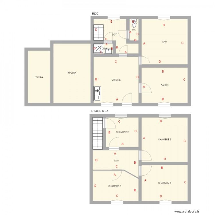 dissouvray. Plan de 0 pièce et 0 m2