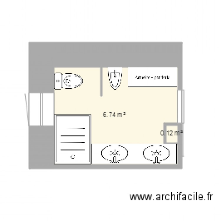 sdbain suite2. Plan de 0 pièce et 0 m2