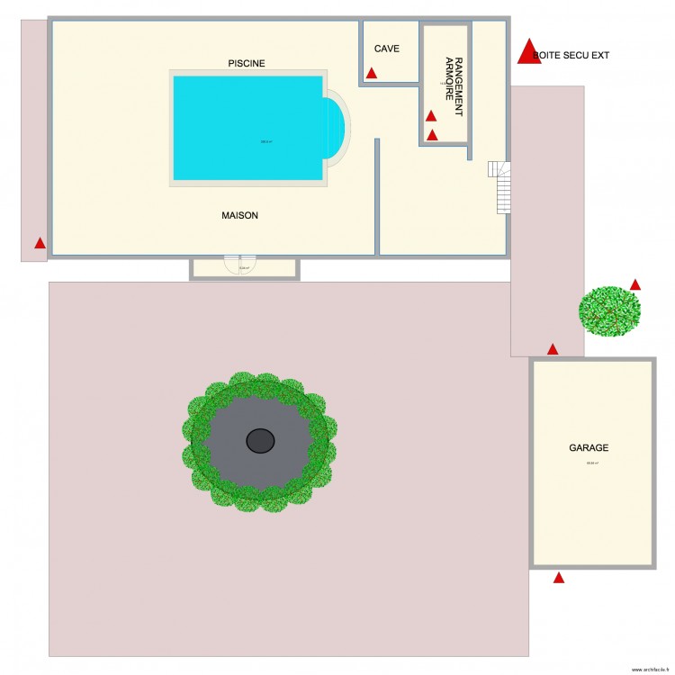 PLAN VILLA FACE EST. Plan de 0 pièce et 0 m2