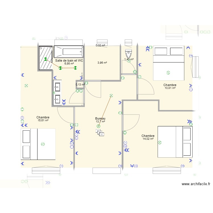 ELEC V3. Plan de 0 pièce et 0 m2