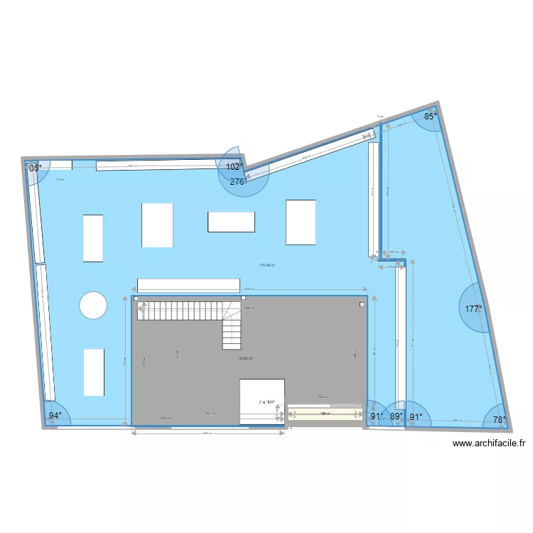 op mag &eacute;tage. Plan de 