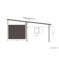 Garage plan de coupe en état projeté