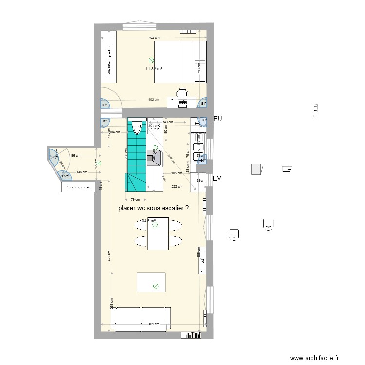 93310 premier archi wc ss esc1. Plan de 0 pièce et 0 m2