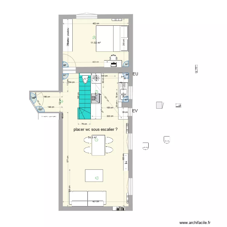 93310 premier archi wc ss esc1. Plan de 
