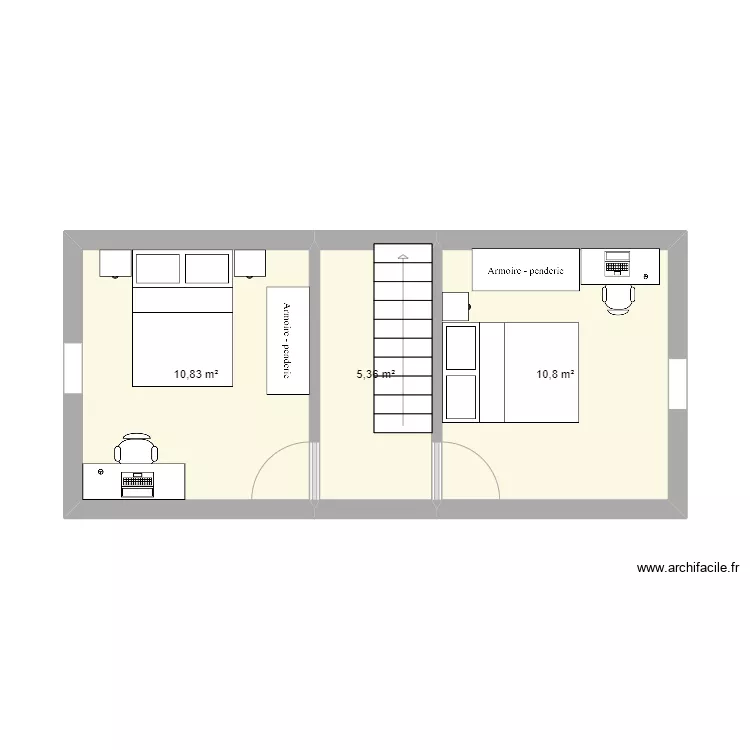 Eduthoit-ETG1-V1. Plan de 3 et 41 m² Eduthoit-ETG1-V1. Plan de 3 et 41 m²