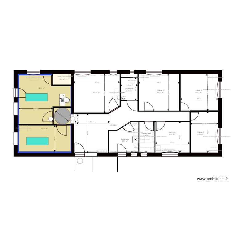 maison. Plan de 0 pièce et 0 m2