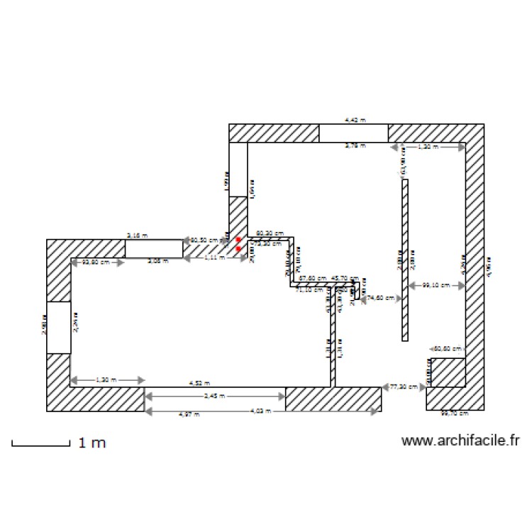chambre. Plan de 0 pièce et 0 m2