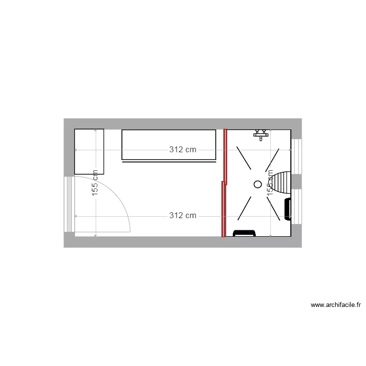 TOURON Yvonne. Plan de 