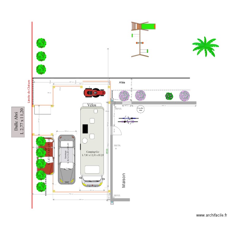 Carport Phil 6c. Plan de 0 pièce et 0 m2