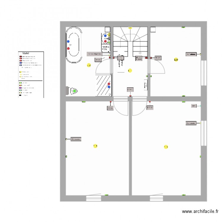plan Ligny Electricité. Plan de 0 pièce et 0 m2