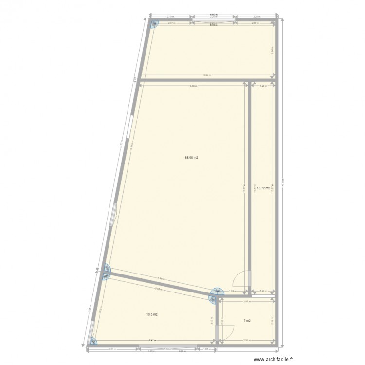 sci ps. Plan de 0 pièce et 0 m2