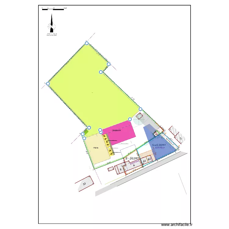 PLAN M PROPRE 9 - 5M 2 clotures remont&eacute;. Plan de 