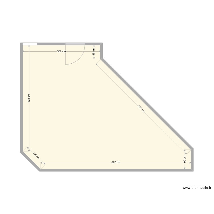 bureau lexpert. Plan de 1 pièce et 33 m2