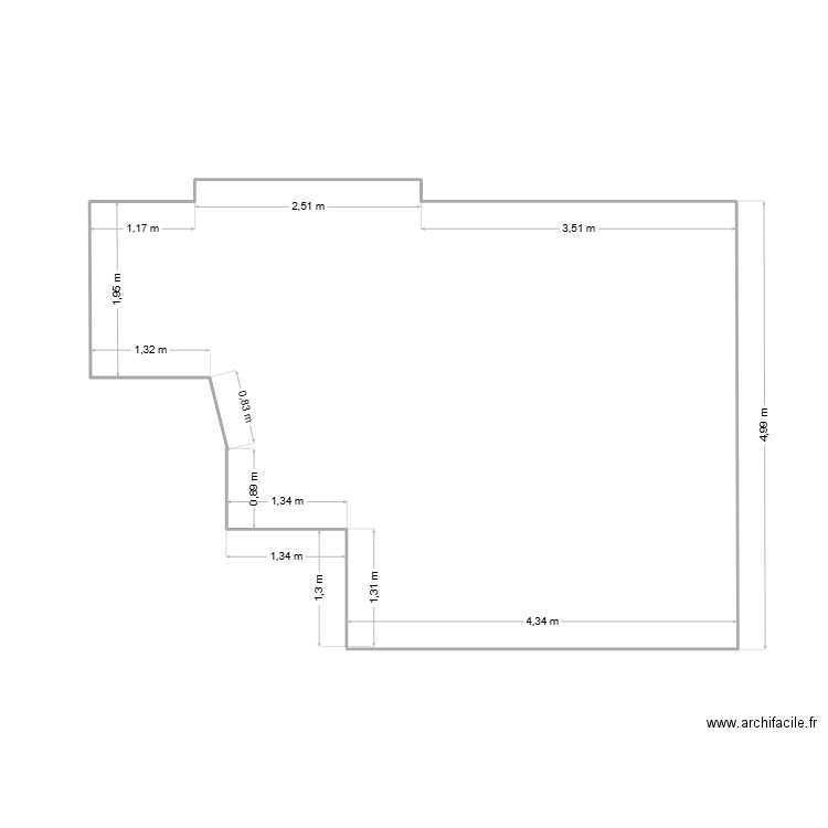 GARAGE VIERGE MESURES OK. Plan de 0 pièce et 0 m2