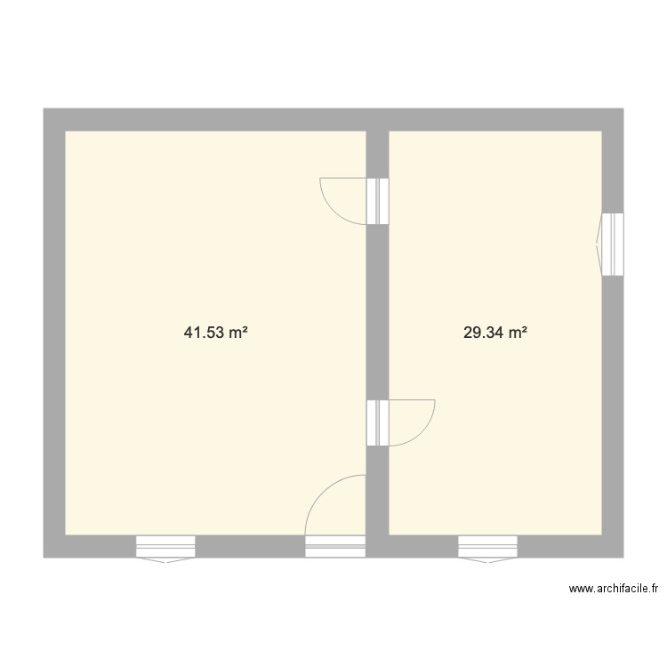 LOCATION camille portes ok ETAGE APPART. Plan de 0 pièce et 0 m2