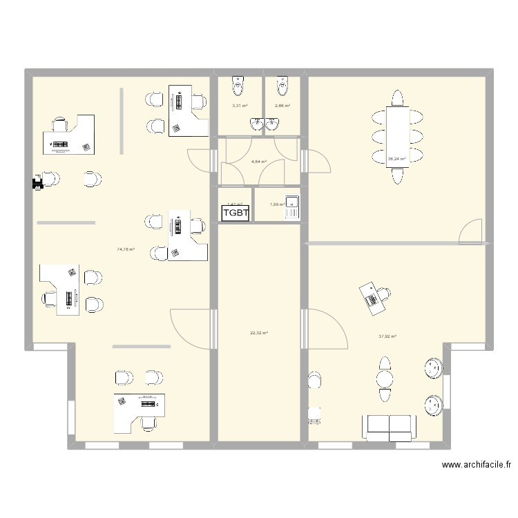 Précaire Charleville. Plan de 0 pièce et 0 m2