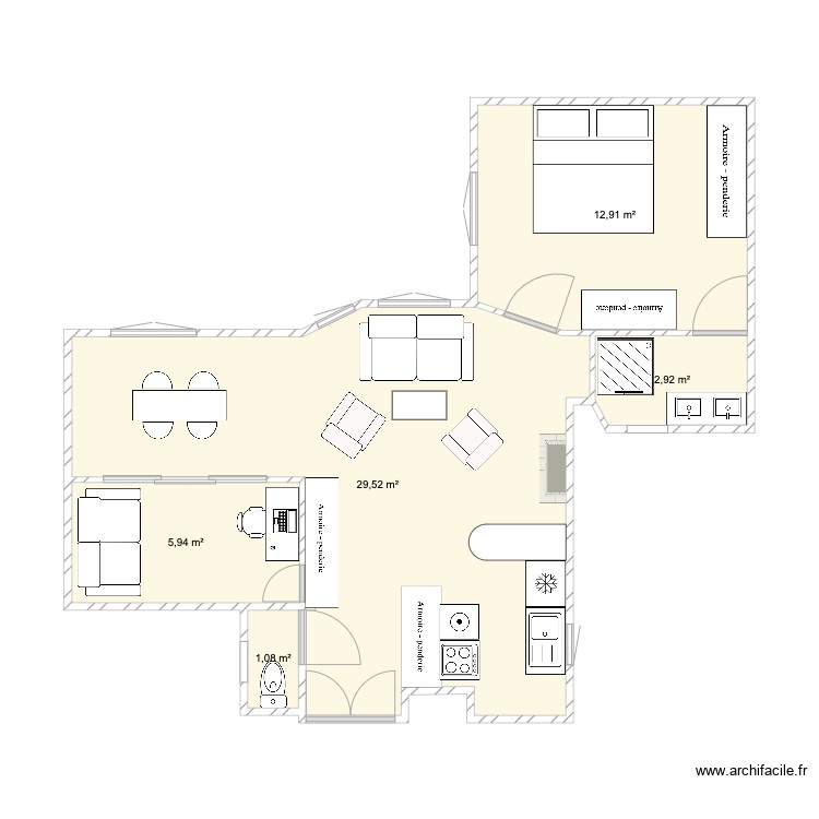 appart vaugirard v2. Plan de 0 pièce et 0 m2